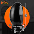 WARMTECH - Chauffage soufflant oscillant 2000W - ambiance feu de bois. - vignette