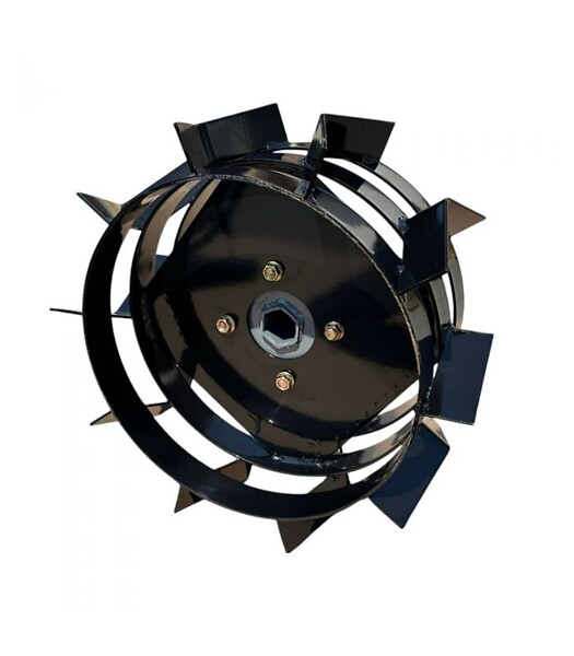 DAEWOO - Paire de roues métalliques 4.00-8 axe 32 mm pour motoculteur toute marque – DAEWOO DAACC-116-32 - large