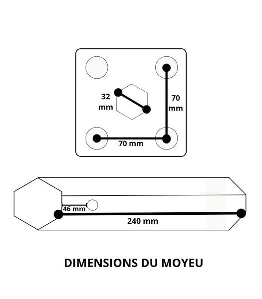 DAEWOO - Paire de roues métalliques 4.00-8 axe 32 mm pour motoculteur toute marque – DAEWOO DAACC-116-32 - large