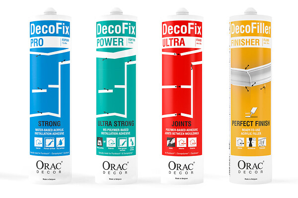 ORAC DECOR - Colle Joint Decofix Ultra FX400 Orac Decor - Joint blanc base polymère pour joint entre profil Carton complet - large