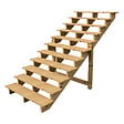 VINUOVO - BERLIN Escalier extérieur bois 11 marches H 190cm L-140cm - sans contre marche - vignette