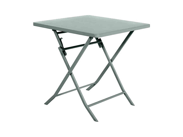 HESPERIDE - Salon de jardin carré en métal Greensboro 70 x 70 cm Olive avec 2 chaise - Hespéride - large