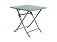 HESPERIDE - Salon de jardin carré en métal Greensboro 70 x 70 cm Olive avec 2 chaise - Hespéride - vignette