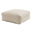OVIALA - Pouf de jardin pour canapé modulable beige - Mixi - vignette
