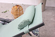 CONCEPT USINE - Lot de 2 transats en aluminium et toile PVC vert pastel BAHIA - vignette