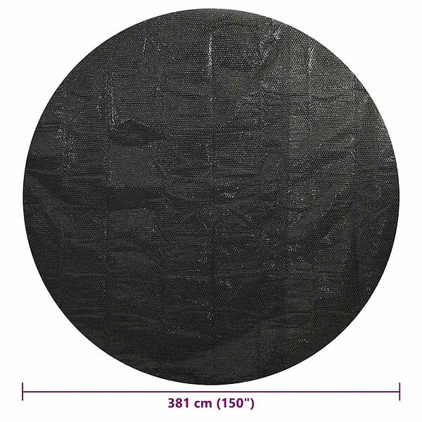 VIDAXL - vidaXL Couverture de piscine Noir 381 cm PE - large