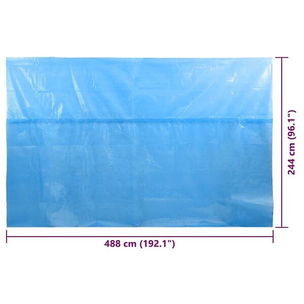 VIDAXL - vidaXL Couverture de piscine Bleu 488 x 244 cm PE - large