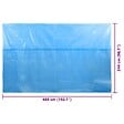VIDAXL - vidaXL Couverture de piscine Bleu 488 x 244 cm PE - vignette