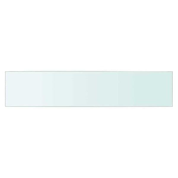 VIDAXL - vidaXL Panneau pour étagère de salon chambre Verre transparent 70 x 15 cm - large