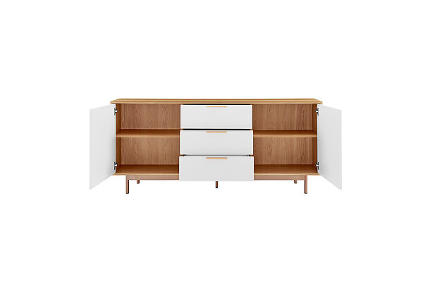 CONCEPT USINE - Buffet scandinave blanc et bois naturel FYN - large