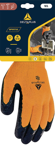 DELTA PLUS - Gant manutention hiver DPVV735OR10 Taille 10 - large