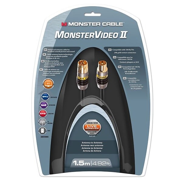 MONSTER - MV2A CABLE ANTENNE DOUBLE BLINDAGE 3M - large
