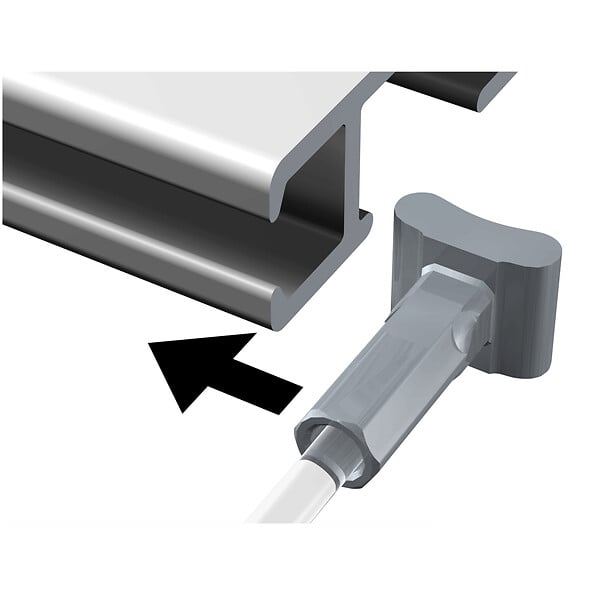 ARTITEQ - Pack de 5 fils perlon transparents + solid slider 2 mm - Accessoire Cimaise Artiteq 500 cm - large