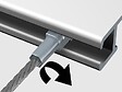 ARTITEQ - Câble acier Twister Micro 1 mm pour cimaise - Accessoire Cimaise Artiteq 150 cm , Pack de 5 - vignette