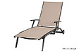 ESSENCIEL GREEN - Bain de soleil inclinable avec accoudoirs - Taupe - vignette