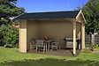 LASITAMAJA - Abri bois KIRIAN 300 - 28 mm - surface hors tout 16.35m2 -double pente - vignette