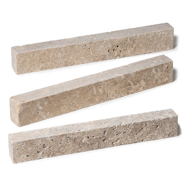 RO'MA NATURE - Bordure de jardin Travertin Beige Mix 50x7x5 cm (lot de 20 bordures soit 10 mètres) - large