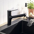 HANSGROHE - Robinet de cuisine avec douchette Zesis M33 150 sBox 2 jets noir mat - vignette