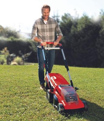 EINHELL - Tondeuse à gazon sans fil GE-CM 36/37 Li + 2 batteries 3Ah + 2 chargeurs Power X-Change - large