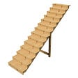 VINUOVO - BERLIN Escalier extérieur bois 14 marches H 241cm L-100cm fermé - vignette