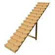 VINUOVO - BERLIN Escalier extérieur bois 15 marches H 258cm L-100cm fermé - vignette
