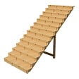 VINUOVO - BERLIN Escalier extérieur bois 14 marches H 241cm L-160cm fermé - vignette