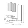 CONCEPT USINE - Meuble d'entrée bois-blanc et porte-manteaux RAMAR - vignette