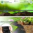 VOUNOT - Toile de paillage contre les mauvaises herbes 50Mx1M avec 100 piquets Anti-UV 100g/m2 - vignette