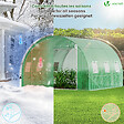 VOUNOT - Serre de jardin tunnel 9m2 en acier galvanise - vignette