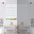 VOUNOT - Store enrouleur jour nuit double 100x150cm Blanc - vignette