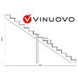 VINUOVO - BERLIN Escalier extérieur bois 15 marches H 258cm L-120cm fermé - vignette