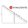 VINUOVO - BERLIN Escalier extérieur bois 14 marches H 241cm L-160cm fermé - vignette
