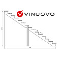 VINUOVO - BERLIN Escalier extérieur bois 15 marches H 258cm L-120cm - vignette
