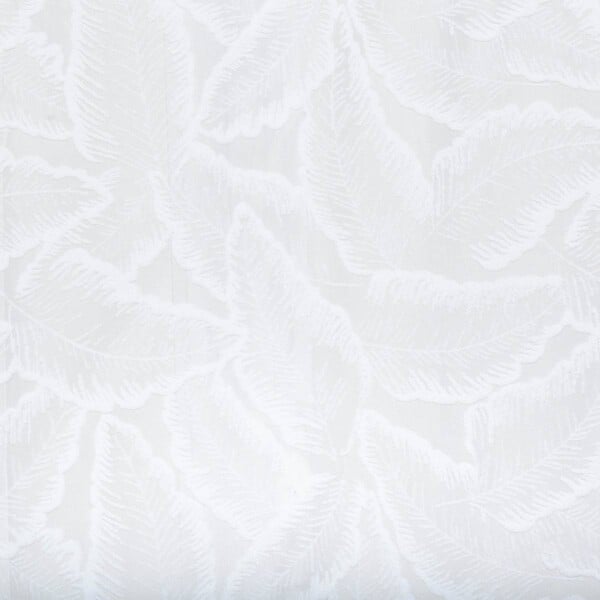 ATMOSPHERA - Voilage motif feuilles "Lazi" blanc 140x240cm - large