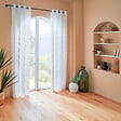 ATMOSPHERA - Voilage motif wild "Lazi" blanc 140x240cm - vignette