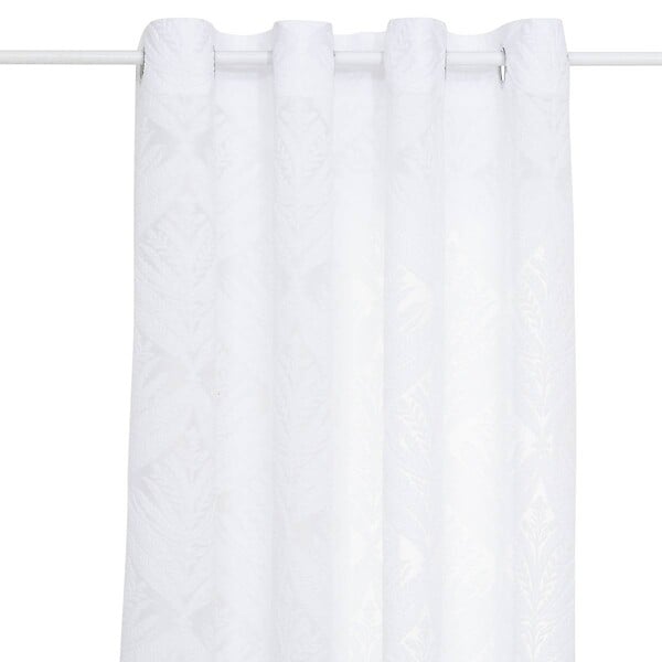 ATMOSPHERA - Voilage motif wild "Lazi" blanc 140x240cm - large