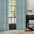 ATMOSPHERA - Rideau "Wimbi" jacquard bleu clair 140x260cm - vignette