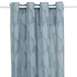 ATMOSPHERA - Rideau "Wimbi" jacquard bleu clair 140x260cm - vignette