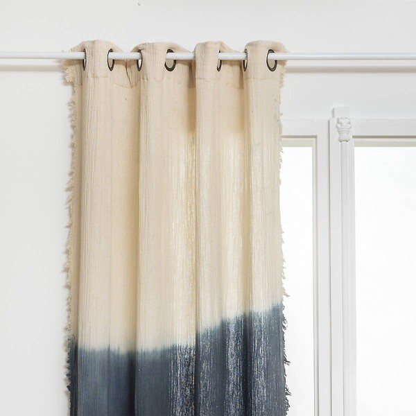 ATMOSPHERA - Rideau Tie & Dye Inuit Dreams bleu 140x260cm - large