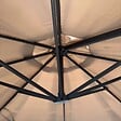 KZ GARDEN - Parasol Déporté Jardin Ø350 cm - Rotatif 360°, Toile Polyester - Parasol de Terrasse, Balcon, Piscine KZ GARDEN - vignette