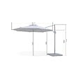 KZ GARDEN - Parasol Déporté Jardin Ø350 cm - Rotatif 360°, Toile Polyester - Parasol de Terrasse, Balcon, Piscine KZ GARDEN - vignette