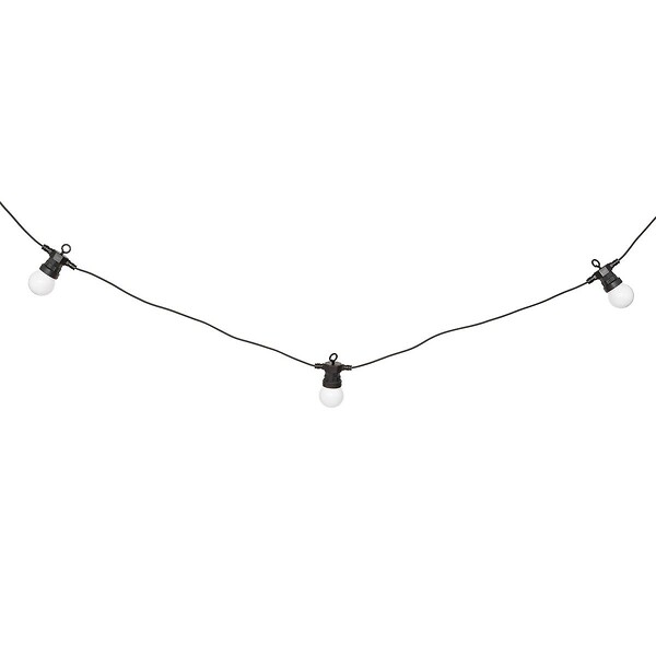ATMOSPHERA - Guirlande d'extérieur solaire "Soa" noir & blanc H800cm - large