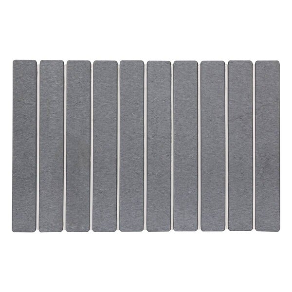 5 FIVE SIMPLY SMART - Tapis de bain caillebotis en diatomite gris 59x39cm - large