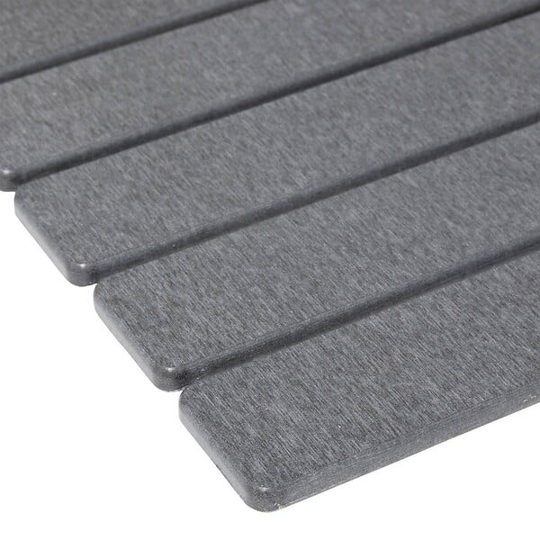 5 FIVE SIMPLY SMART - Tapis de bain caillebotis en diatomite gris 59x39cm - large