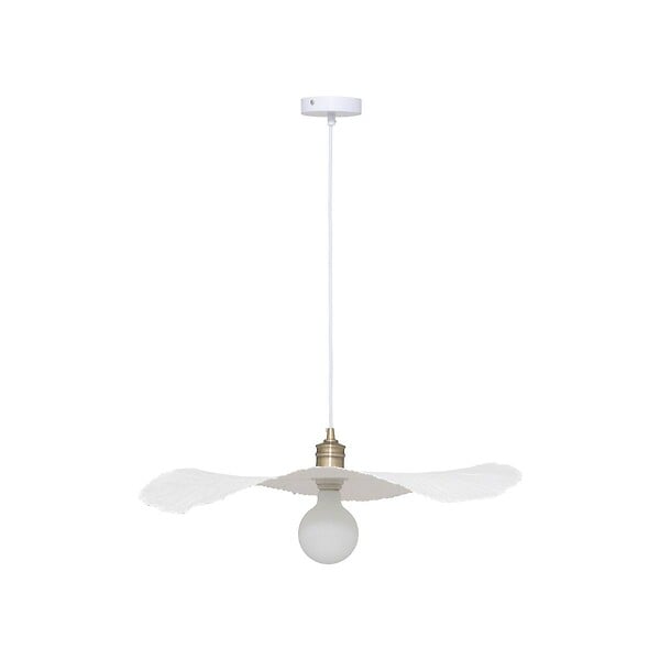 ATMOSPHERA - Suspension en papier maché "Tehani" blanc D57cm - large