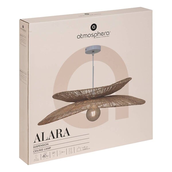 ATMOSPHERA - Suspension "Alara" jute beige D69,5cm - large
