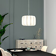 ATMOSPHERA - Suspension "Tobie" coton blanc D37cm - vignette
