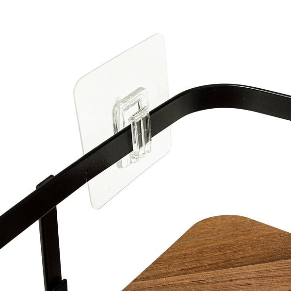 5 FIVE SIMPLY SMART - Étagère de douche d'angle "Blackacia" en acacia - large