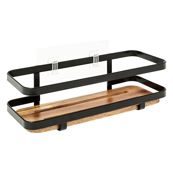 5 FIVE SIMPLY SMART - Étagère de douche "Blackacia" en acacia - large