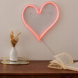 ATMOSPHERA - Tube néon mural led "Coeur" rouge L 32cm - vignette
